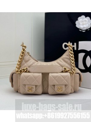 Chanel MAXI HOBO BAG AS5338 Apricot
