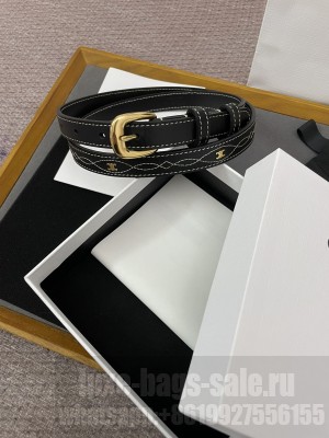 CELINE WIDTH 1.8CM SMALL WESTERN BELT IN TAURILLON LEATHER 031