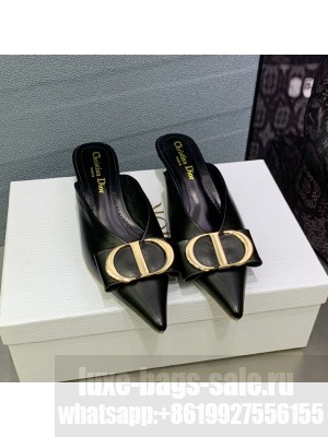 Dior Mule 4.5cm Lambskin Black