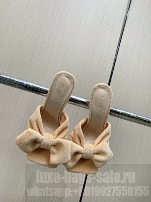 BOTTEGA VENETA HEEL 9CM EASY TOWEL BOW MULE SANDALS 2022 Collection