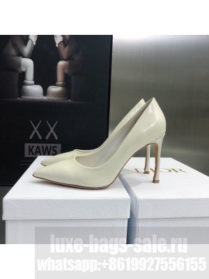 Dior Brushed Calfskin Essence 9.5cm Pumps White 2022 Collection