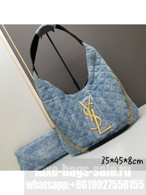 SAINT LAURENT SHOPPING Denim bag Y203434 light blue