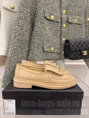 Chanel 3cm Quilting CC Loafers G36646 Beige Spring 2022 Collection