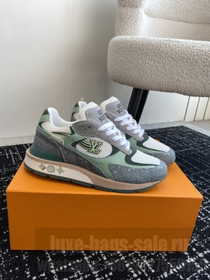 Louis Vuitton Unisex 1ACVEI Run Away Sneaker Green 2024
