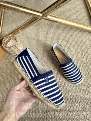 LOUIS VUITTON STARBOARD FLAT ESPADRILLE UNISEX BLUE
