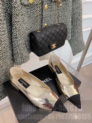 Chanel 2.5cm Lambskin Leather Falt Gold Spring 2022 Collection