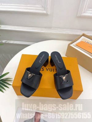 Louis Vuitton Women's LV Capri 5cm Calfskin Mule Black