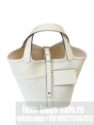 Hermes Picotin Lock 18 Pocket Bag Cream