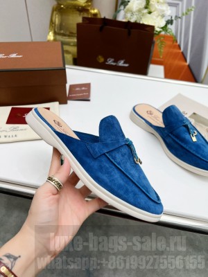 Loro Piana Babouche Charms Walk Loafers Suede Calfskin 2022 Collection 04