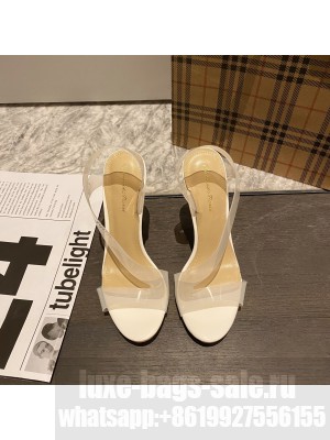 Gianvito Rossi 11.5cm Metropolis High Heel Sandals White 2022 Collection