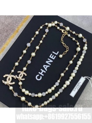 Chanel Pearl Long Necklace AB5724 Spring/Summer 2021 Collection