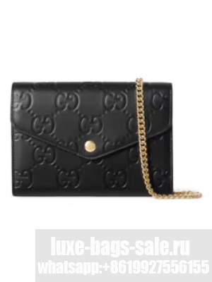 Gucci GG CHAIN WALLET 781555 Black