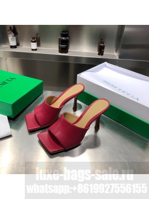 Bottega Venta Leather mules with a squared sole heel 9cm 2021 Collection 01