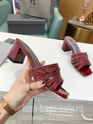 GINA UTAH 55mm In Pearl Croc Red 2021 Collection