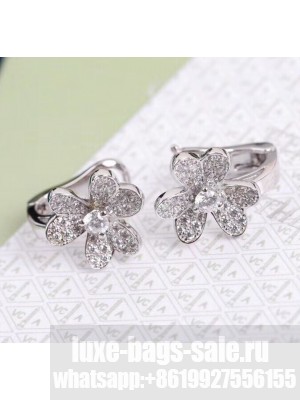 Van Cleef & Arpels Frivole Crystal Earrings Silver 06 2020 Collection