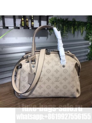 Louis Vuitton Asteria 32cm Bag Mahina Perforated Calfskin Leather Canvas Fall/Winter 2017 Collection M54672, Galet