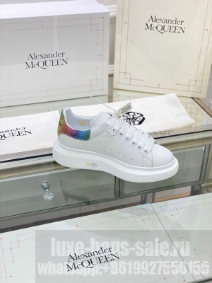 Alexander McQueen Oversized Platform Lace Up Creeper Sneakers Spring/Summer 2020 Collection, Glitter Multicolor