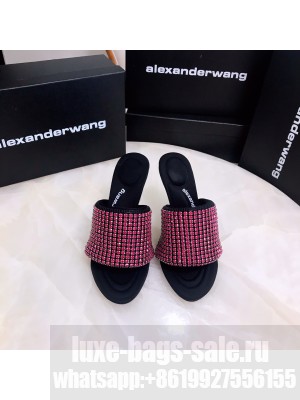 Alexander Wang Crystal Slide Sandals 10.5cm Pink 2022 Collection