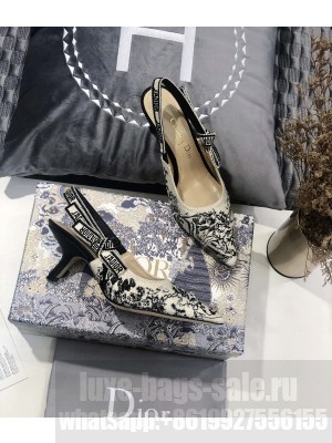 DIOR HEEL 6.5CM J'ADIOR SLINGBACK PUMPS TECHNICAL FABRIC 07