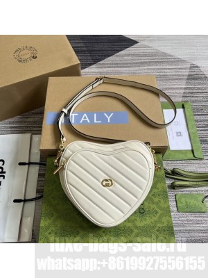 GUCCI GG MARMONT SMALL SHOULDER BAG 751628 WHITE