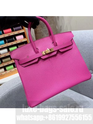 Hermes Birkin 25cm Bag in Original Epsom Leather Fuchsia