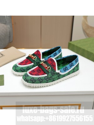 GUCCI GG multicolor Loafer Green 2021 Collection