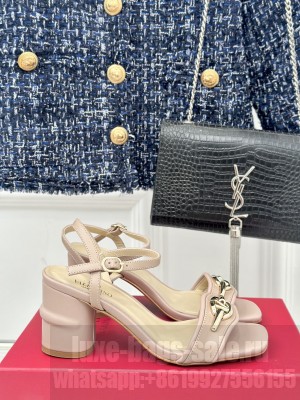 Valentino VLogo The Bold Edition 7cm Sandals nude