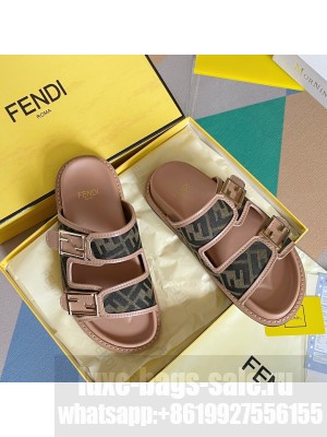 Fendi Feel Unisex Flat Slide Sandals 09