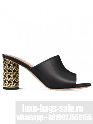 Christian Dior Women's Icon Heeled Slide Black