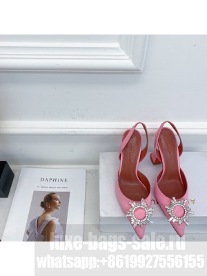 AMINA MUADDI HEEL 9.5CM BEGUM SLINGBACK PUMPS SHADOW PINK 01 2021 Collection