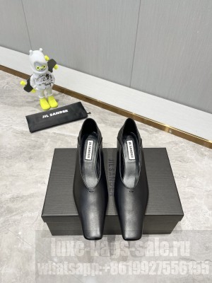 Jil Sander 5cm Lambskin Pumps Black