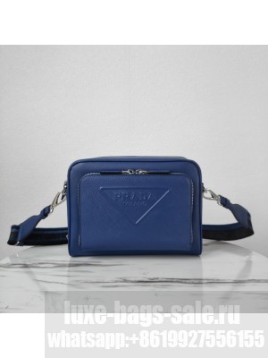 Prada Re-Edition 2005 Saffiano leather bag 2HD052 blue