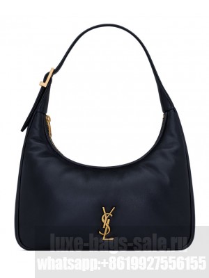 Saint Laurent Calypso Mini Hobo In Plunged Lambskin 791484 Black