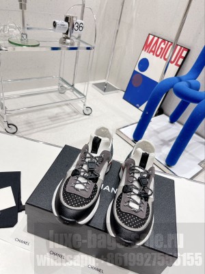 Chanel G39488 Suede Calfskin, Mesh & Fabric Sneakers 012