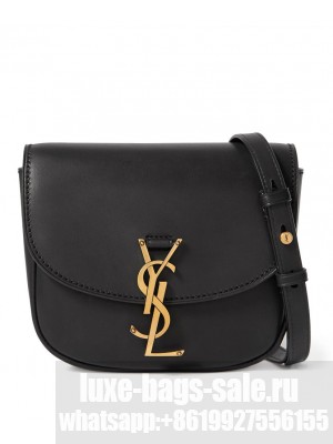 Saint Laurent Kaia mini leather shoulder bag Black