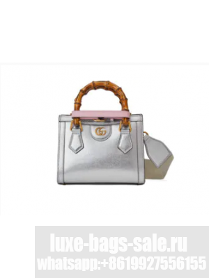 Gucci Diana mini tote bag 702732 Silver