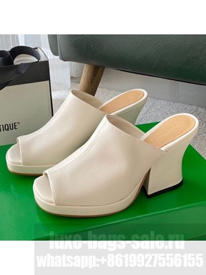 Bottega Veneta Stack Mules White  2021 Collection