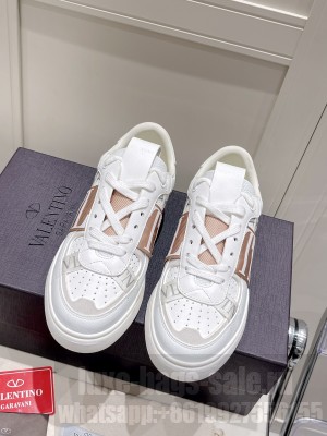 VALENTINO VL7N LOW-TOP SNEAKERS IN CALFSKIN AND MESH FABRIC WITH BANDS SNEAKERS 2022 COLLECITON 026