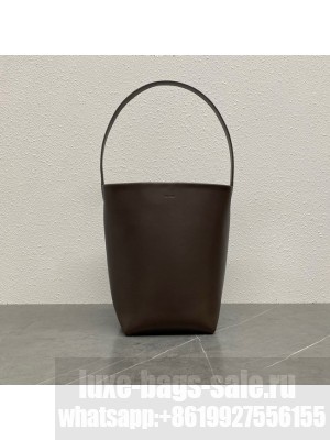 Celine SMALL BUCKET CUIR TRIOMPHE IN SMOOTH CALFSKIN TR032 DARK BROWN