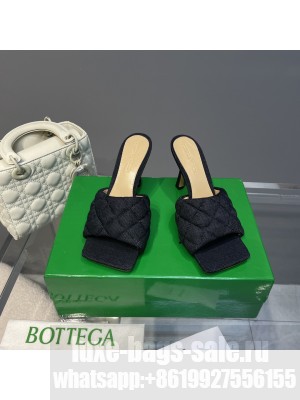 BOTTEGA VENETA Lido mules 9cm Denim black