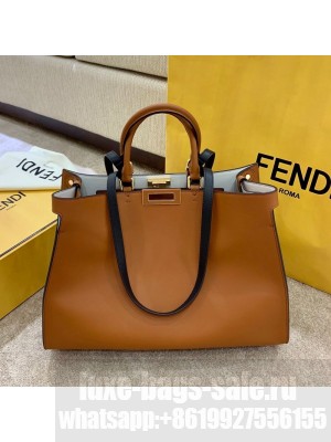 Fendi Large Peekaboo X-Tote Bag Brown 2021 Collection