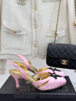 Chanel Silk With Star sandals Pink 2025