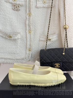Chanel Mary Janes Lambskin yellow 2025