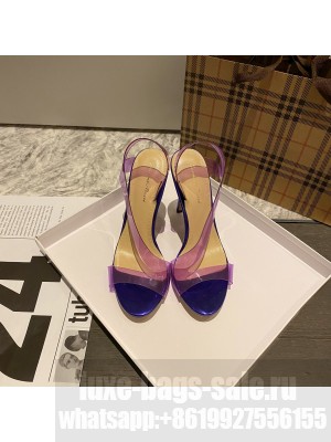 Gianvito Rossi 11.5cm Metropolis High Heel Sandals Purple 2022 Collection