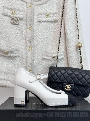 Chanel Women's Mary Jane 7cm Pump 2023 White