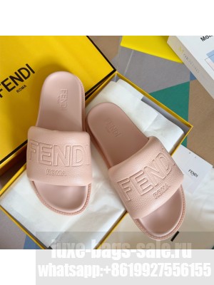Fendi Unisex Roma Calfskin Flat Slide Sandals 2024 01