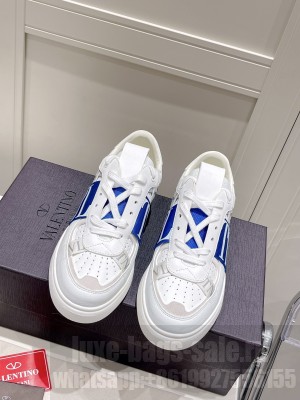 VALENTINO VL7N LOW-TOP SNEAKERS IN CALFSKIN AND MESH FABRIC WITH BANDS SNEAKERS 2022 COLLECITON 020