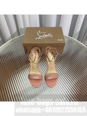 CHRISTIAN LOUBOUTIN Lipqueen 100 Patent Leather Sandal Pink
