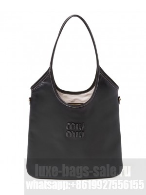 Miumiu IVY Leather Bag 5BG231 Black