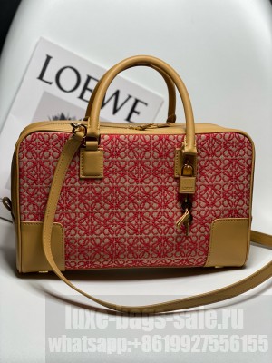 Loewe Original Leather tote 652388 brown&red